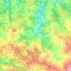 Mappa topografica Vayres, altitudine, rilievo