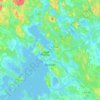 Mappa topografica Выборг, altitudine, rilievo