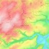 Mappa topografica Curcy-sur-Orne, altitudine, rilievo