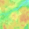 Mappa topografica Красное Эхо, altitudine, rilievo