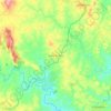Mappa topografica Tomar do Geru, altitudine, rilievo