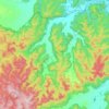 Mappa topografica Kerrabee, altitudine, rilievo
