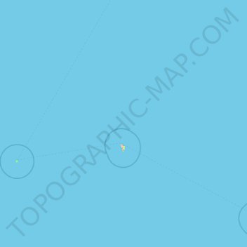 Mappa topografica Rurutu, altitudine, rilievo