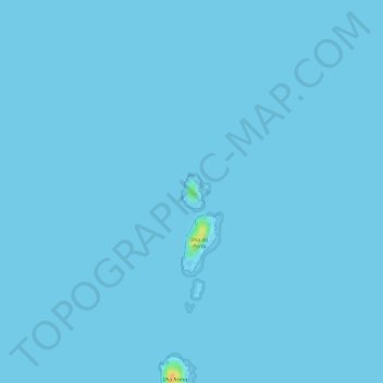 Mappa topografica Ilha do Norte, altitudine, rilievo