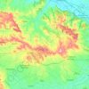 Mappa topografica Puylaurens, altitudine, rilievo