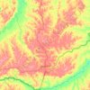 Mappa topografica Capixaba, altitudine, rilievo