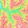 Mappa topografica Albula/Alvra, altitudine, rilievo