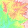 Mappa topografica Novo Jardim, altitudine, rilievo
