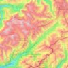 Mappa topografica Goms, altitudine, rilievo