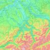 Mappa topografica Reuss, altitudine, rilievo