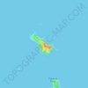 Mappa topografica Pakatoa Island, altitudine, rilievo