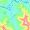 Mappa topografica South Wallins, altitudine, rilievo