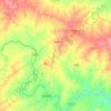 Mappa topografica Pathri, altitudine, rilievo