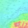 Mappa topografica 临潼区, altitudine, rilievo