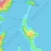 Mappa topografica Palm Beach, altitudine, rilievo