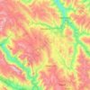 Mappa topografica Colquepata, altitudine, rilievo