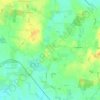 Mappa topografica Oersberg, altitudine, rilievo