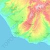 Mappa topografica Ragusa, altitudine, rilievo