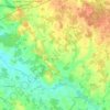 Mappa topografica Meursac, altitudine, rilievo