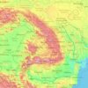 Mappa topografica Carpazi, altitudine, rilievo