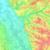 Mappa topografica Cronat, altitudine, rilievo