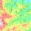 Mappa topografica Sassofeltrio, altitudine, rilievo