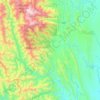 Mappa topografica ကန်ပက်လက်, altitudine, rilievo