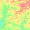 Mappa topografica Cuenca Minera, altitudine, rilievo