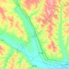 Mappa topografica 鱼河镇, altitudine, rilievo
