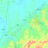 Mappa topografica 一拉溪镇, altitudine, rilievo