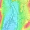 Mappa topografica Cadempino, altitudine, rilievo