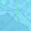 Mappa topografica Hansweert, altitudine, rilievo
