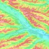 Mappa topografica Strehaia, altitudine, rilievo