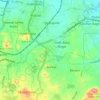 Mappa topografica Bandlaguda mandal, altitudine, rilievo