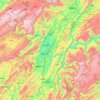Mappa topografica 恩施市, altitudine, rilievo