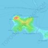 Mappa topografica остров Елены, altitudine, rilievo