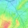 Mappa topografica Brockwell Park, altitudine, rilievo