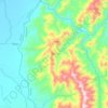 Mappa topografica Ralan, altitudine, rilievo