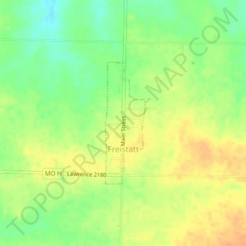Mappa topografica Freistatt, altitudine, rilievo