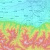 Mappa topografica 鄠邑区, altitudine, rilievo