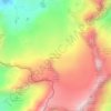 Mappa topografica Ghiacciaio del Rutor, altitudine, rilievo