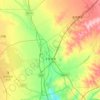 Mappa topografica 牛家梁镇, altitudine, rilievo