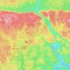 Mappa topografica Glenelg, altitudine, rilievo