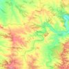 Mappa topografica Fabara / Favara, altitudine, rilievo