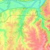 Mappa topografica De Soto, altitudine, rilievo
