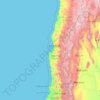 Mappa topografica Provincia de Valparaíso, altitudine, rilievo