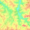 Mappa topografica Le May-sur-Èvre, altitudine, rilievo