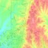 Mappa topografica Celina, altitudine, rilievo
