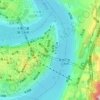 Mappa topografica 朝天门街道, altitudine, rilievo
