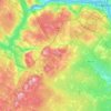 Mappa topografica Hanwell Rural Community, altitudine, rilievo